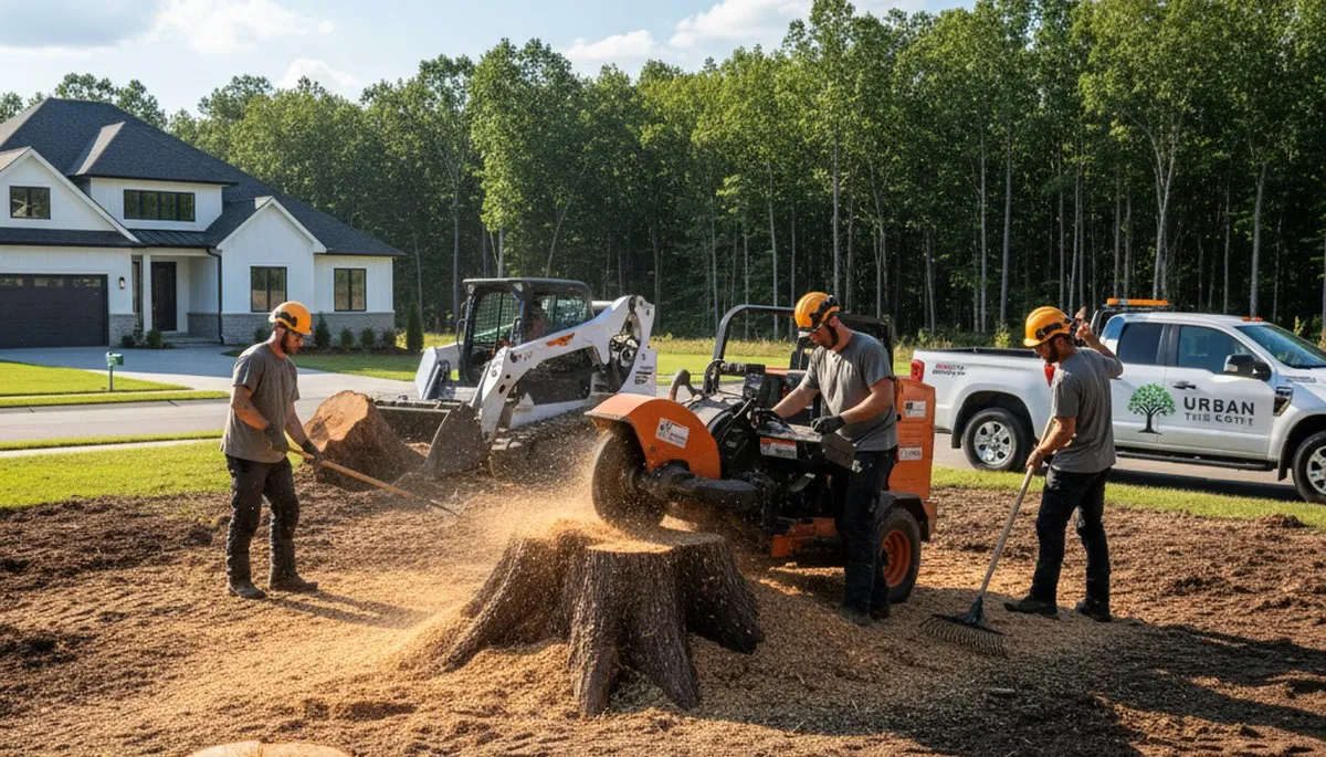 Professional stump removal and grinding service in Easton, PA by Chop Chop Tree experts
