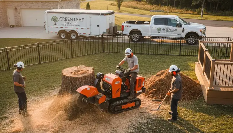 Professional stump removal service in Easton, PA with expert grinding and tree stump extraction
