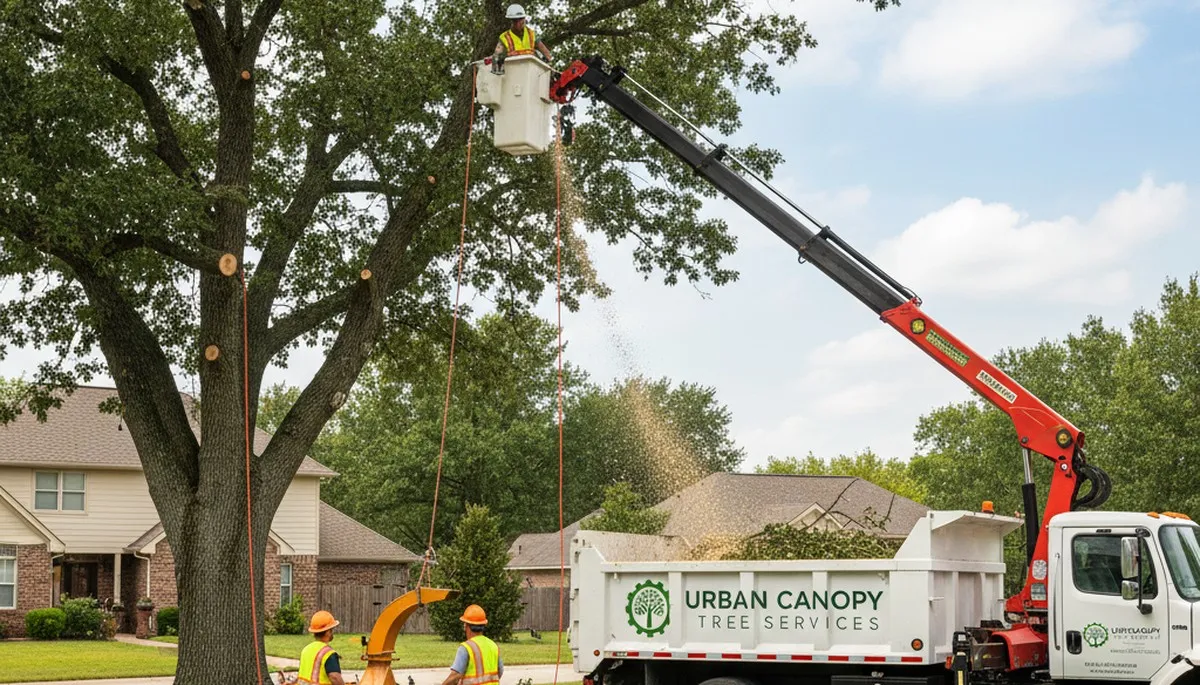 Certified arborists performing safe tree removal in Easton, PA for residential and commercial properties
