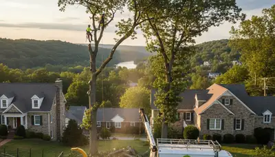 Professional tree removal service in Easton PA by certified arborists safely clearing trees