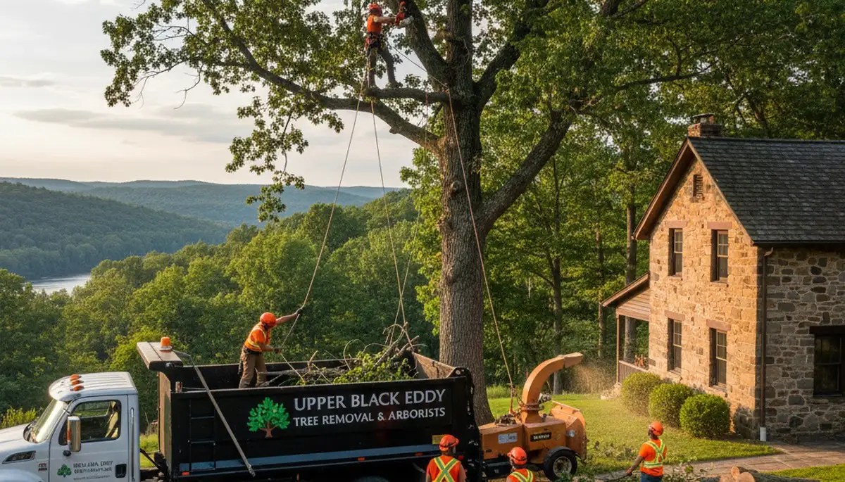 Professional tree removal service in Easton PA safely clearing trees and debris